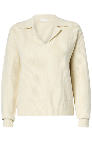 Collared V-Neck Sweater Slide 1