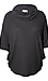 Cowl Neck 3/4 Sleeve Brushed Top Thumb 1
