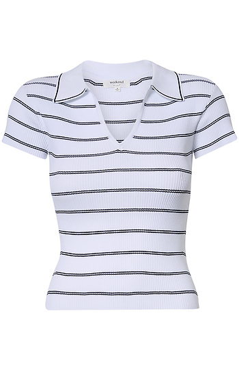 Striped Polo Shirt Slide 1