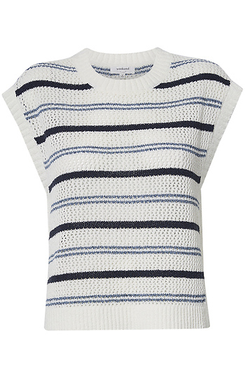 Striped Crochet Top Slide 1