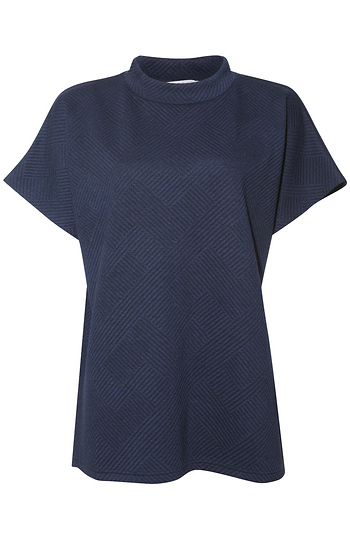 Textured Crewneck Top Slide 1