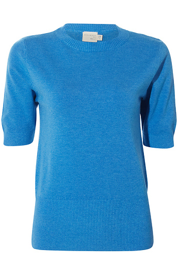 Elbow Sleeve Knit Top Slide 1