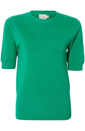 Elbow Sleeve Knit Top Slide 1