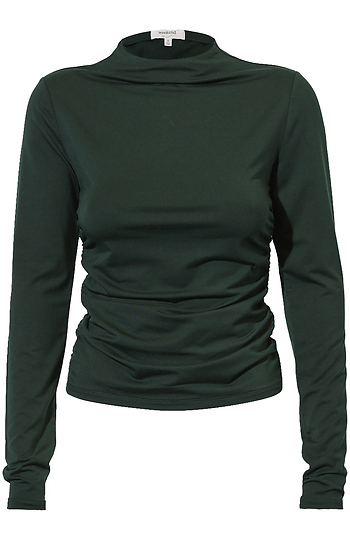 Long Sleeve Ruched Top Slide 1