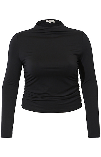 Long Sleeve Ruched Top Slide 1