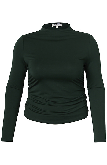 Long Sleeve Ruched Top Slide 1