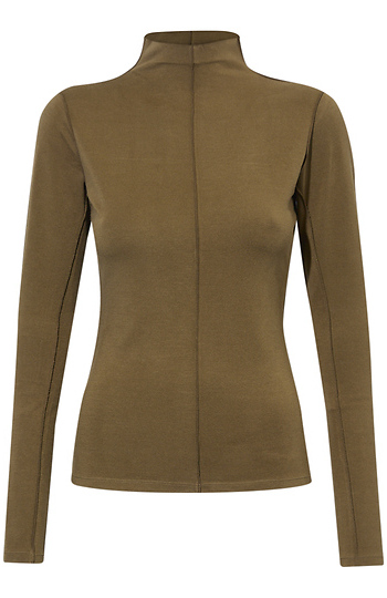 Mock Neck Long Sleeve Slide 1