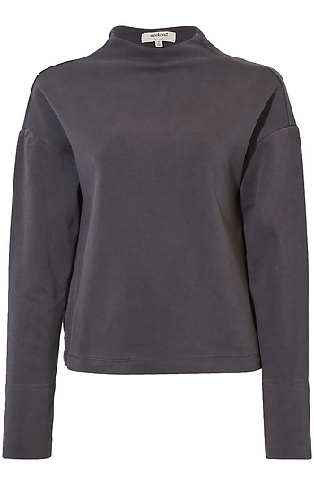 Long Sleeve Mock Neck Top Slide 1