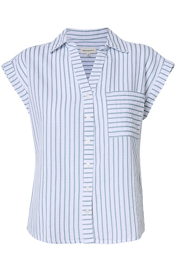 Thread & Supply Striped Short Sleeve Slide 1