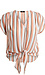 Stripe Short Sleeve Top Thumb 1