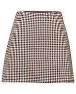 Pull On Gingham Skort