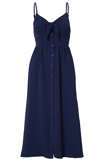 Front Tie Midi Dress Slide 1