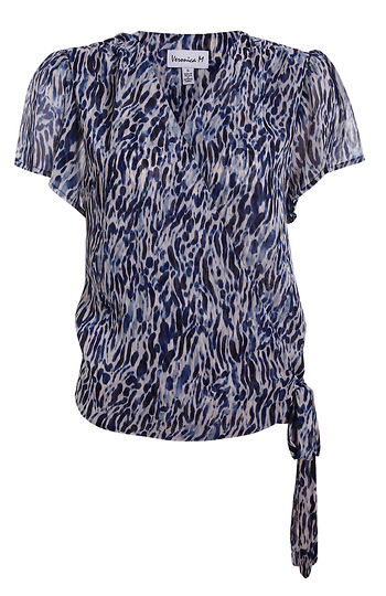 Surplice Top with Side Tie Slide 1