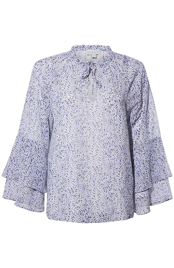 Veronica M Flare Sleeve Blouse Slide 1
