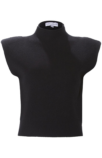 Mock Neck Knit Top Slide 1