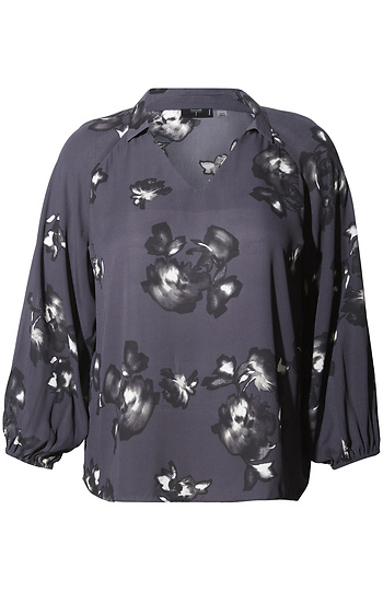 V-Neck Printed Top Slide 1