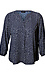 Long Sleeve Split Neck Top Thumb 1