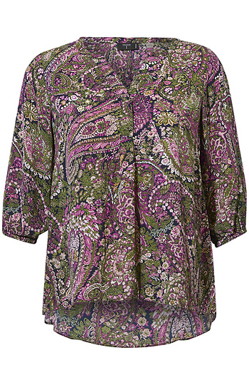 3/4 Paisley Blouse Slide 1