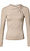 Twist Neck Long Sleeve Top Thumb 1