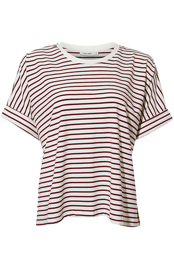 Striped Boyfriend T Shirt Slide 1
