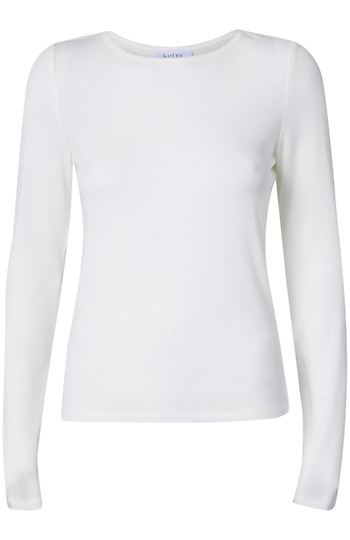 Round Neck Long Sleeve Top Slide 1