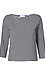 Striped Three Quarter Sleeve Top Thumb 1