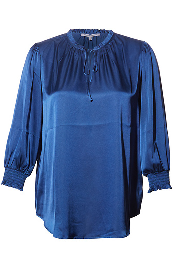 Split Neck Blouse Slide 1