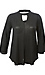 Keyhole Cut Out Long Sleeve Top Thumb 1