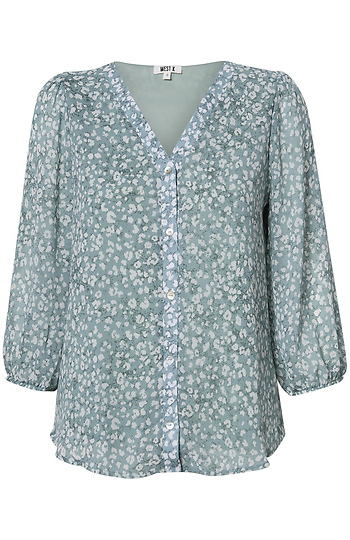 Long Sleeve Printed Top Slide 1