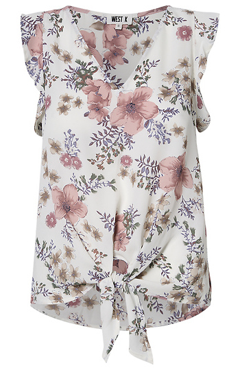 Sleeveless Floral Top Slide 1
