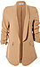Ruched Half Sleeve Blazer Thumb 1