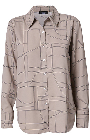 Printed Long Sleeve Top Slide 1