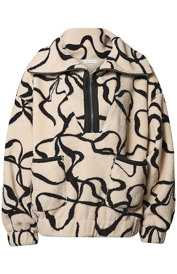 Printed Half Zip Pullover Slide 1