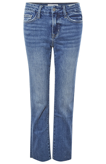Mid Rise Slim Straight Crop Slide 1