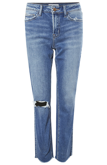 Mid Rise Straight Crop Jean Slide 1