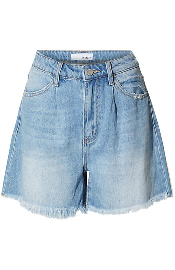 High Rise Relaxed Denim Short Slide 1