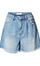 High Rise Relaxed Denim Short Thumb 1
