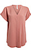 Front Seam V Neck Blouse Thumb 1