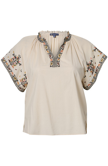 Democracy Split Neck Top Slide 1