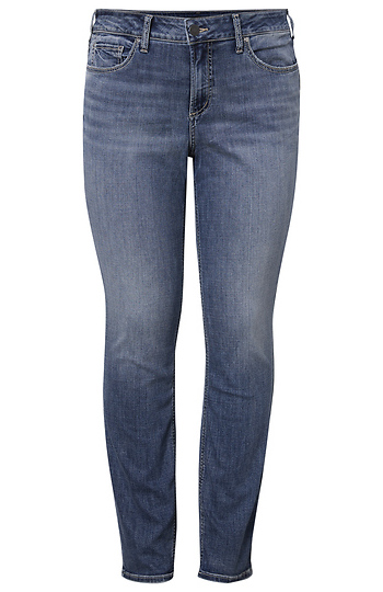 High Rise Straight Leg Denim Slide 1