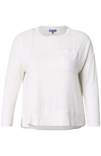 Democracy Scoop Neck Asymmetrical Knit Slide 1