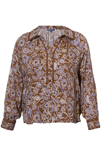 Democracy Long Sleeve Button Front Shirt Slide 1