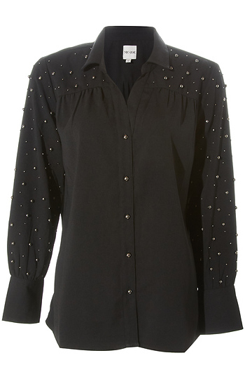NIC+ZOE Sparkle Sleeve Top Slide 1