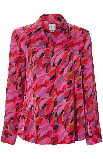 NIC+ZOE Printed Button Front Slide 1
