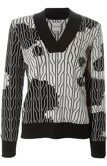 NIC+ZOE Printed Sweater Slide 1