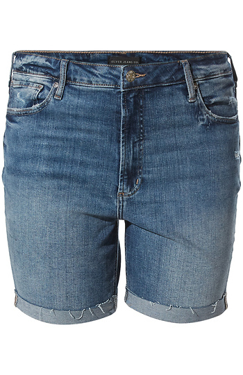Silver High Rise Long Short Slide 1