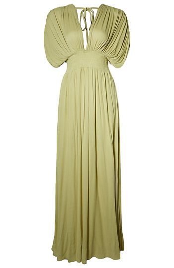 Draped Sleeve Maxi Dress Slide 1