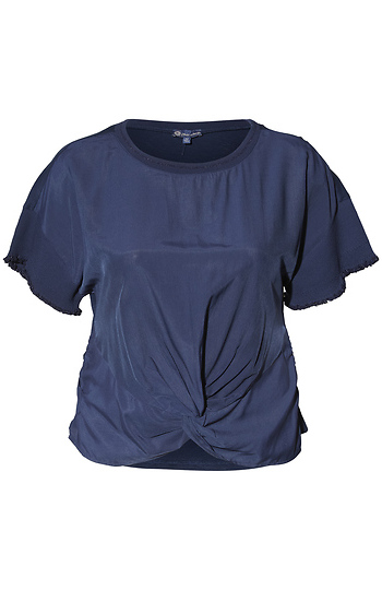 Democracy Front Twist Metallic Detail Top Slide 1