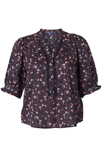 Democracy Floral Print Top Slide 1