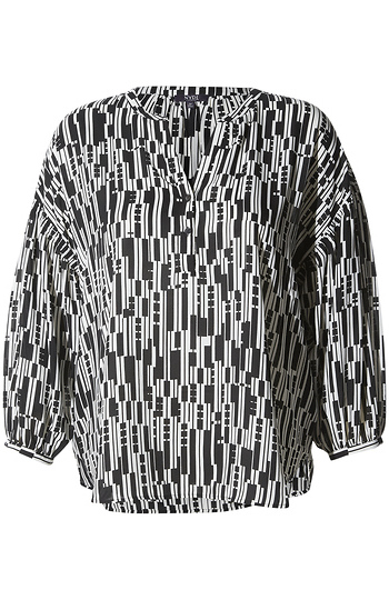 NYDJ Geo Peasant Blouse Slide 1